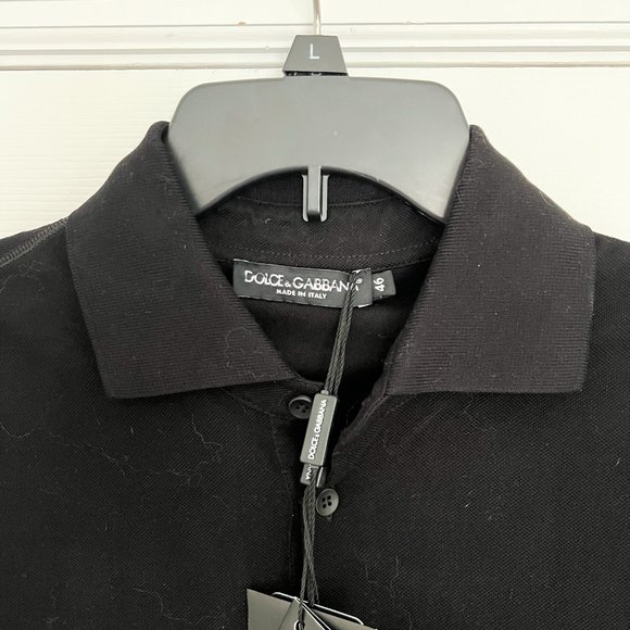 Dolce&Gabbana Men’s Logo Plaque Polo Shirt - Picture 5 of 8